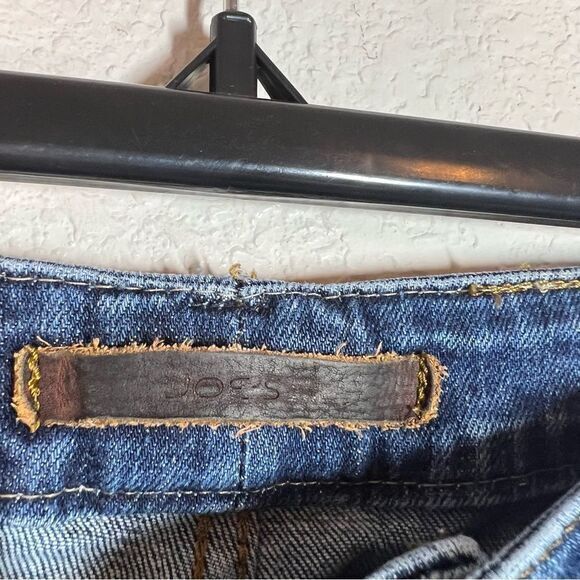 Joe's Jeans Medium Blue Haru Distressed Mid Rise Skinny Jeans Womens Size 28W - Picture 4 of 8